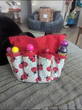 Bingo Ladybug Pocket Organizer Bag - Red